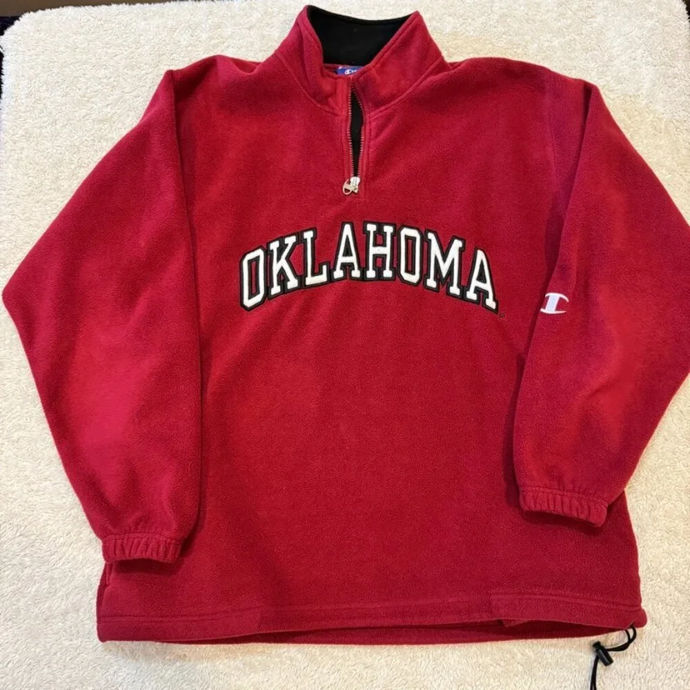 Oklahoma Sooner Fleece Pullover Size XL